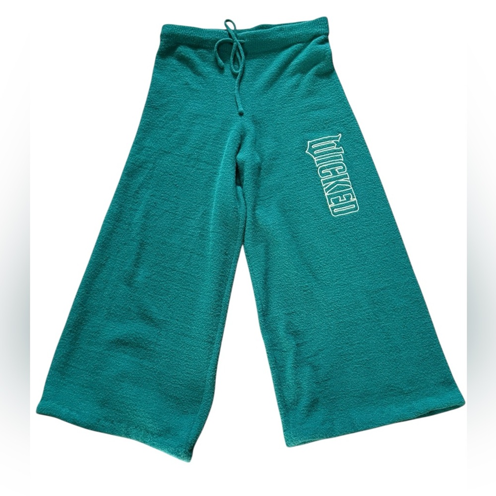 Wicked by Paul Tazewell Wide Leg Lounge PJ Pants Emerald Green SZ XXS